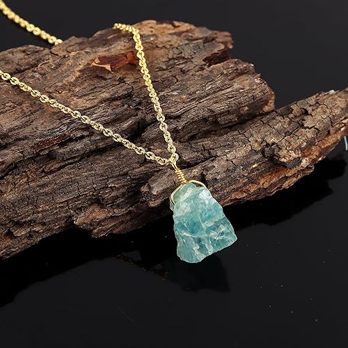 Miniatura 7 de Natural Raw Blue Sapphire Crystals Pendant Necklace, Raw Gemstone, Healing Crystals, Gift for Her, Birthday, Gemstone Jewelry 18 inch