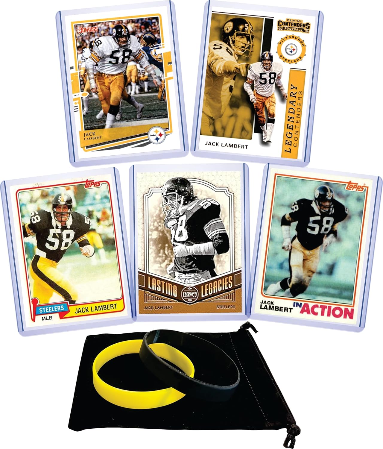 Jack Lambert HOF Steelers 5 Card Gift