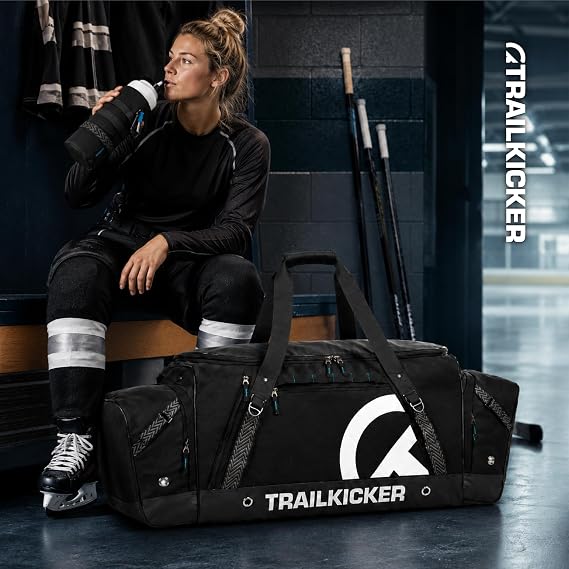 TRAILKICKER 42 Senior 185L Premium Ice Hockey Equipment Bag, Blue