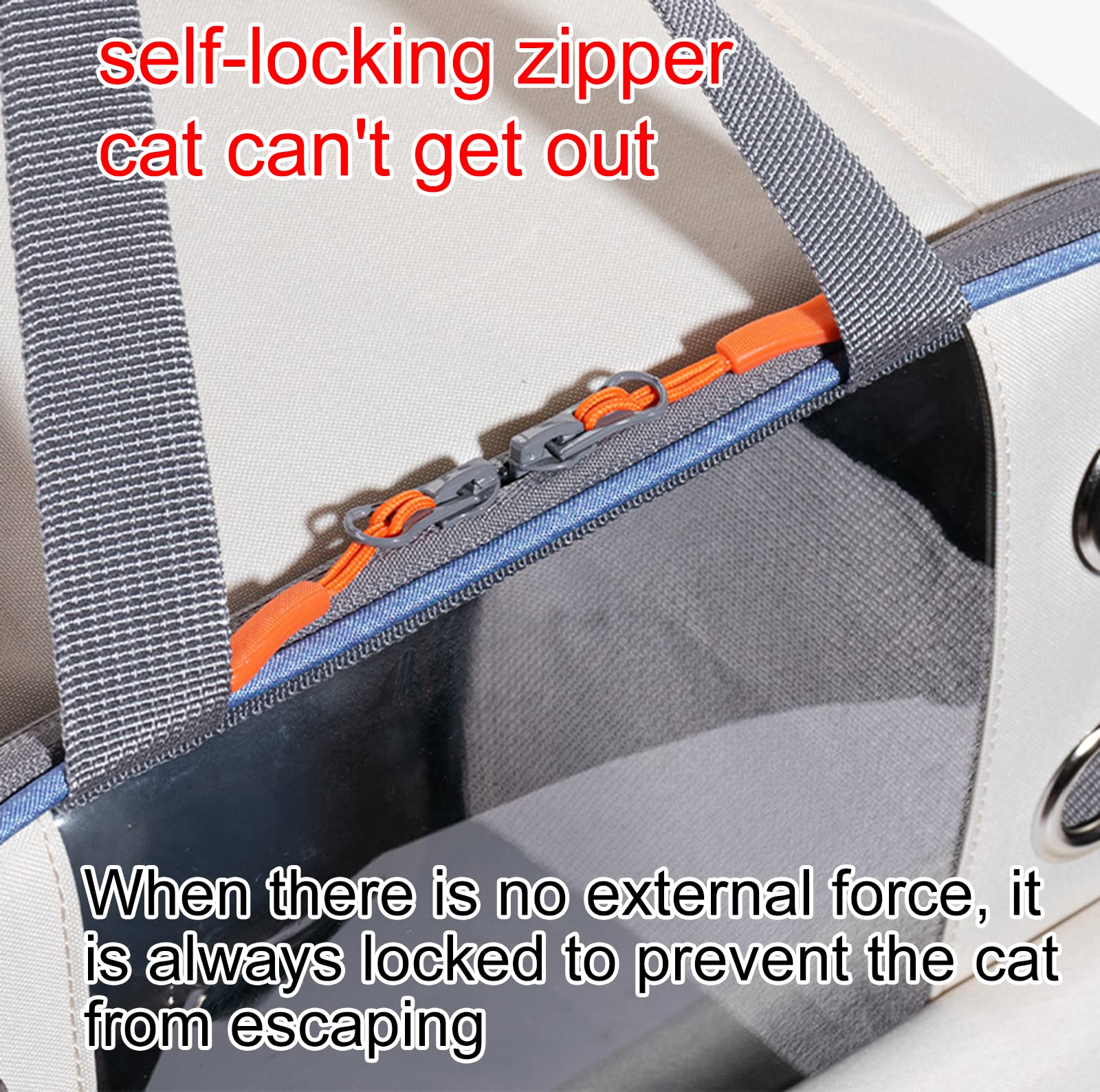 FAXIOAWA Cat Carrier Backpack, Foldable Pet Backpack Carrier for Cats and Small Dogs, Breathable Dog Carrier Backpack with Inner Safety Leash, Ideal for Hiking Traveling Outdoor Use