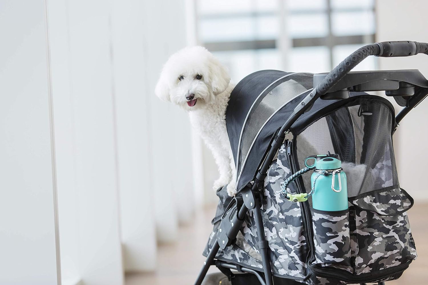 PETIQUE Pet Stroller, Black Camo, One Size, Model Number: ST01040103 : Pet Supplies
