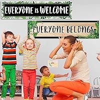 Vista 19 de 2 Pack Classroom Decorations Welcome Banner Bulletin Board Decor Poster Eucalyptus Motivational and Inspirational Banner for Preschool Elementary