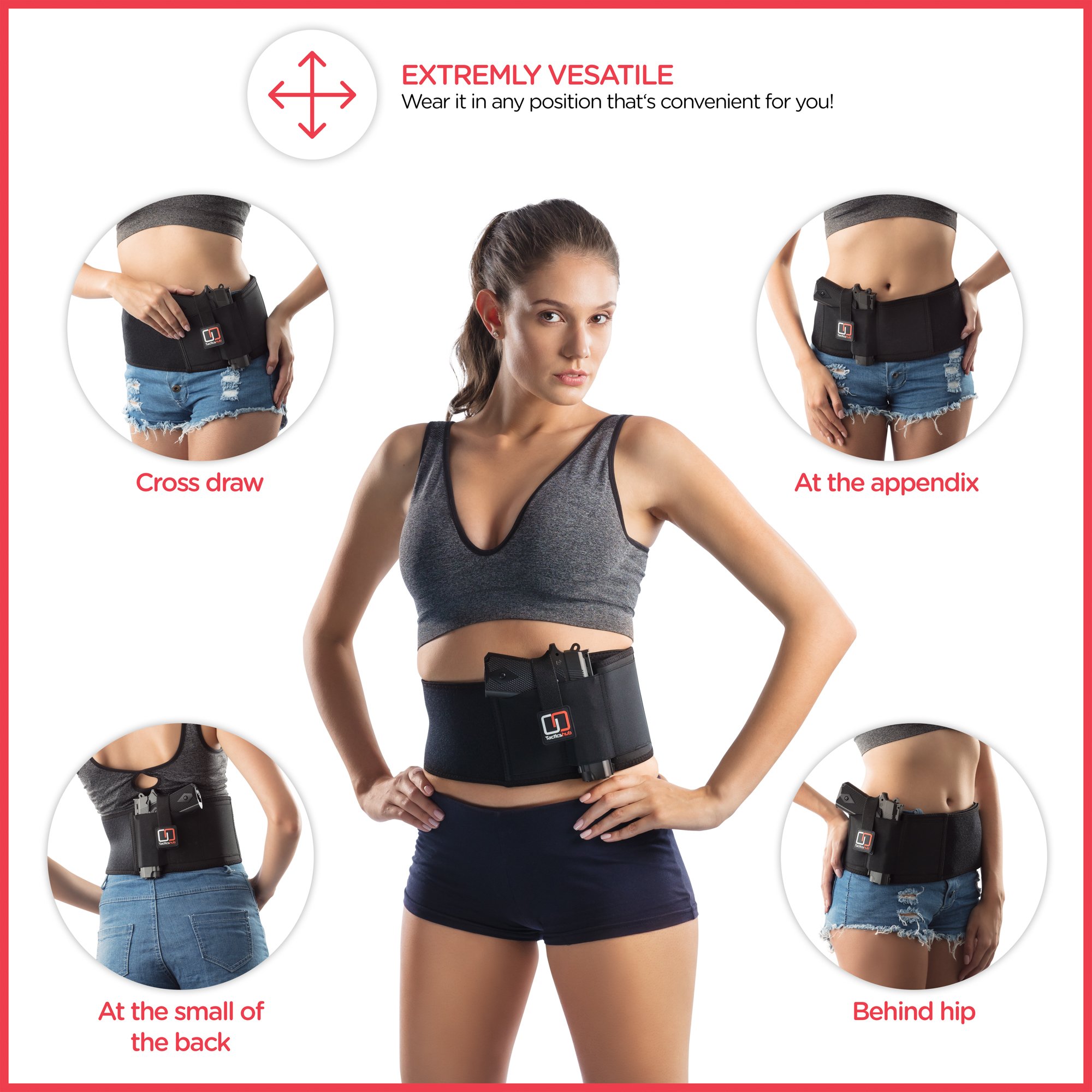 Tacticshub Belly Band Holster for Concealed Carry Gu...B074H6GY1M