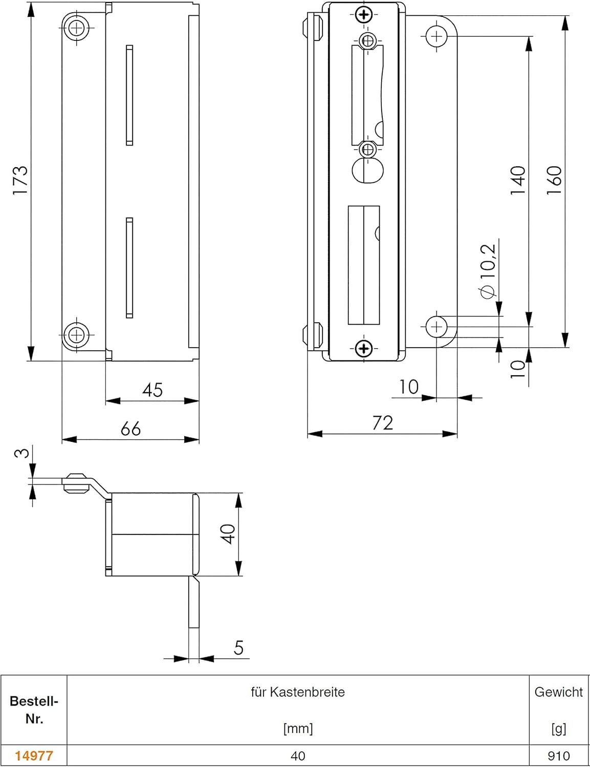 Lіmіtеd Dіѕсоunt AMF 14977147A-30+40 Striking Box for Wall Plugs, Silver
