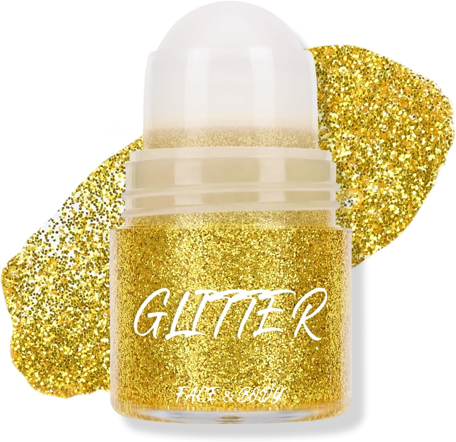 KYDA Rollon Body Glitter Stick, Chunky Glitter Gel for