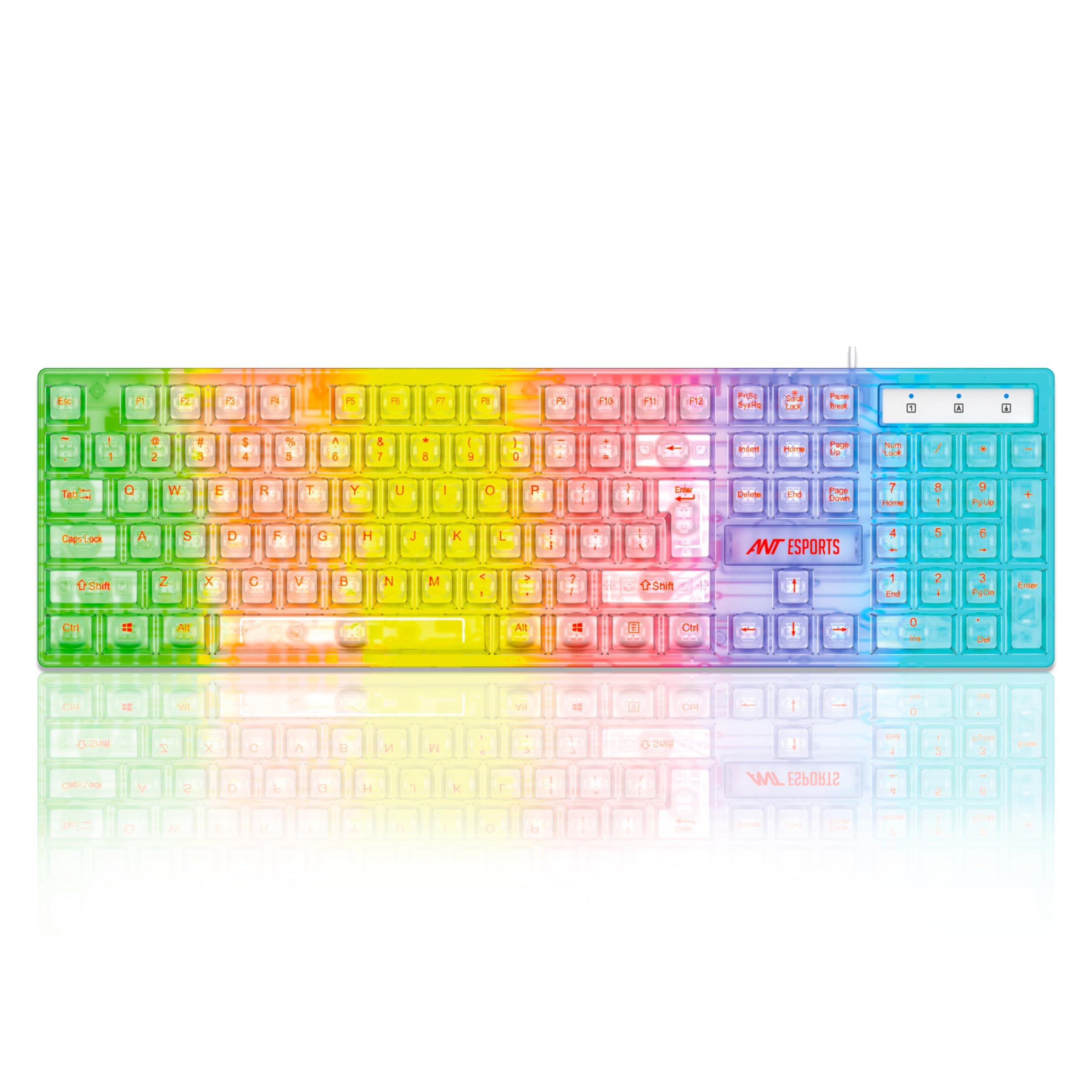 Ant Esports MK1720 Pro Transparent Gaming Keyboard - Image 1