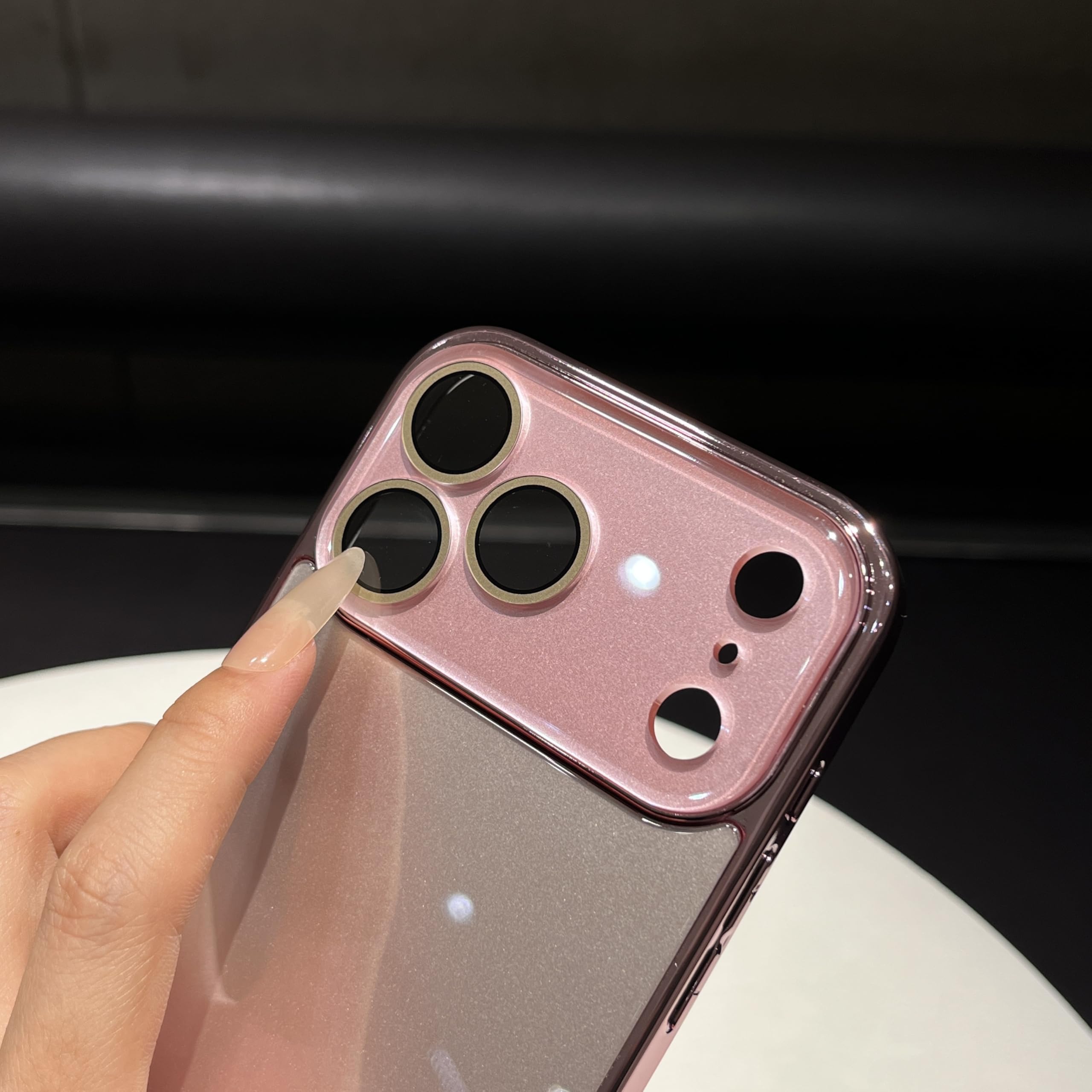 Amazon.co.jp: iPhone 15 Pro Max用ケース、ピンク | クリスタルカメラ