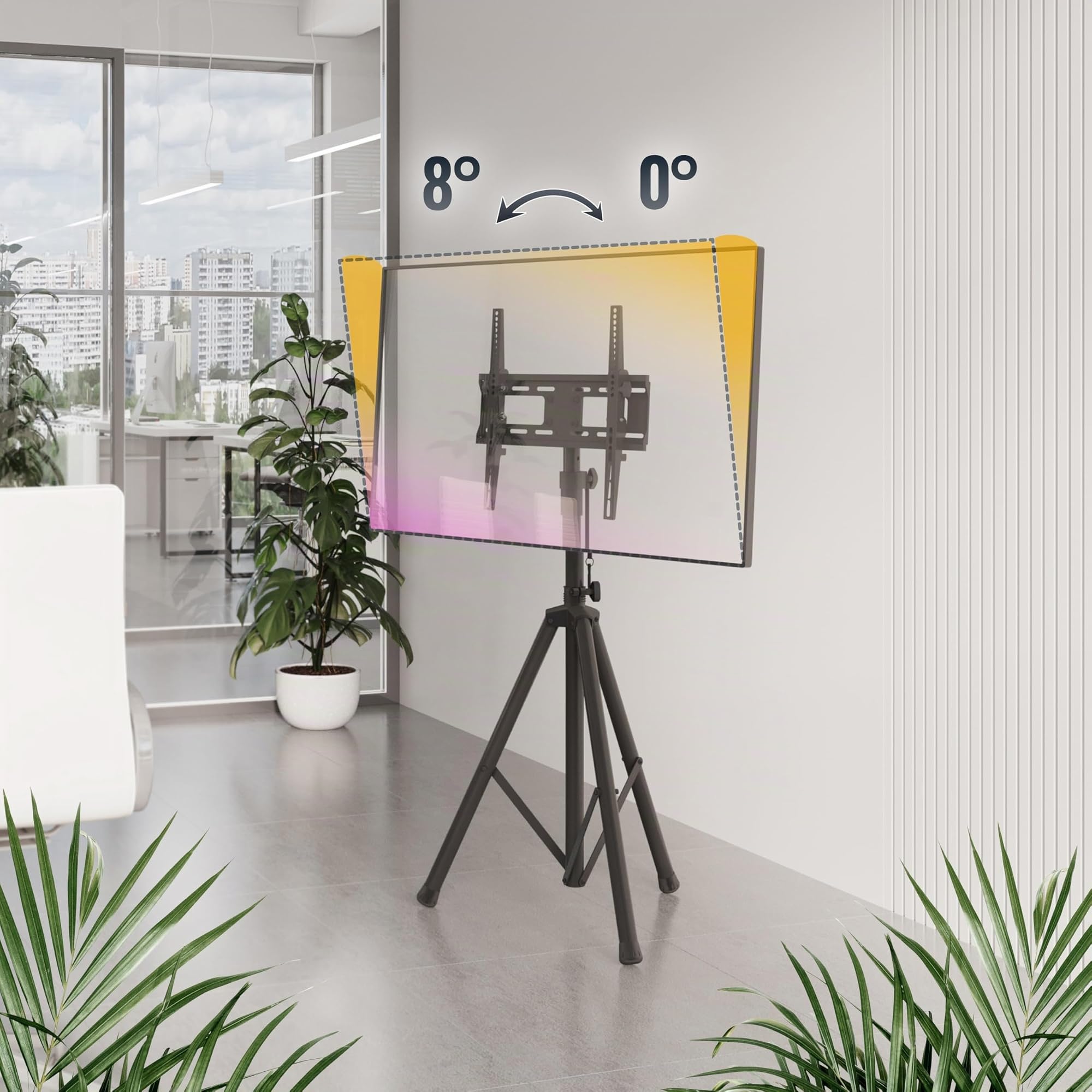 RICOO FS0844 Supporto TV da parete Staffa TV 32-55 pollici per 32 55 pollici fino a 35 kg max VESA 400x400