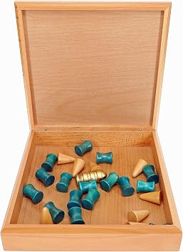 WE Games King's Table Wooden Games, Tablut Viking Strategy Board Games, 2 Player Games for Adults, Beautiful Home Decor, Wooden Board Games for Living Room Decor, Quality Birthday Gifts Museum Game