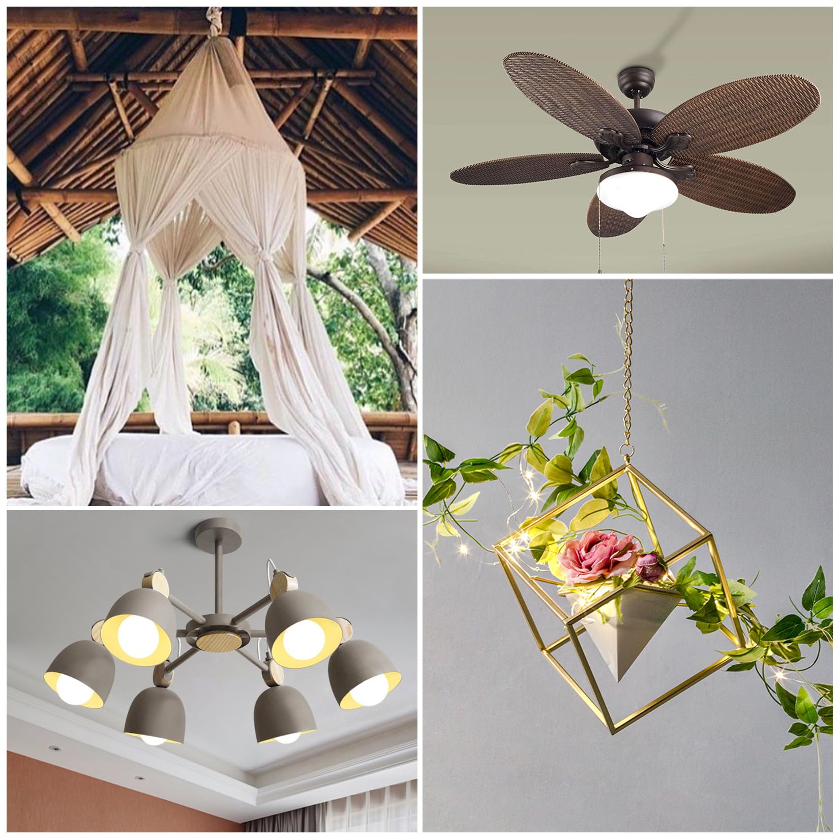 21 Sets M4 M6 Gancio Soffitto Cartongesso, Lampadario Gancio, Tasselli a Molla, Tasselli Basculanti, Viti a Ginocchiera