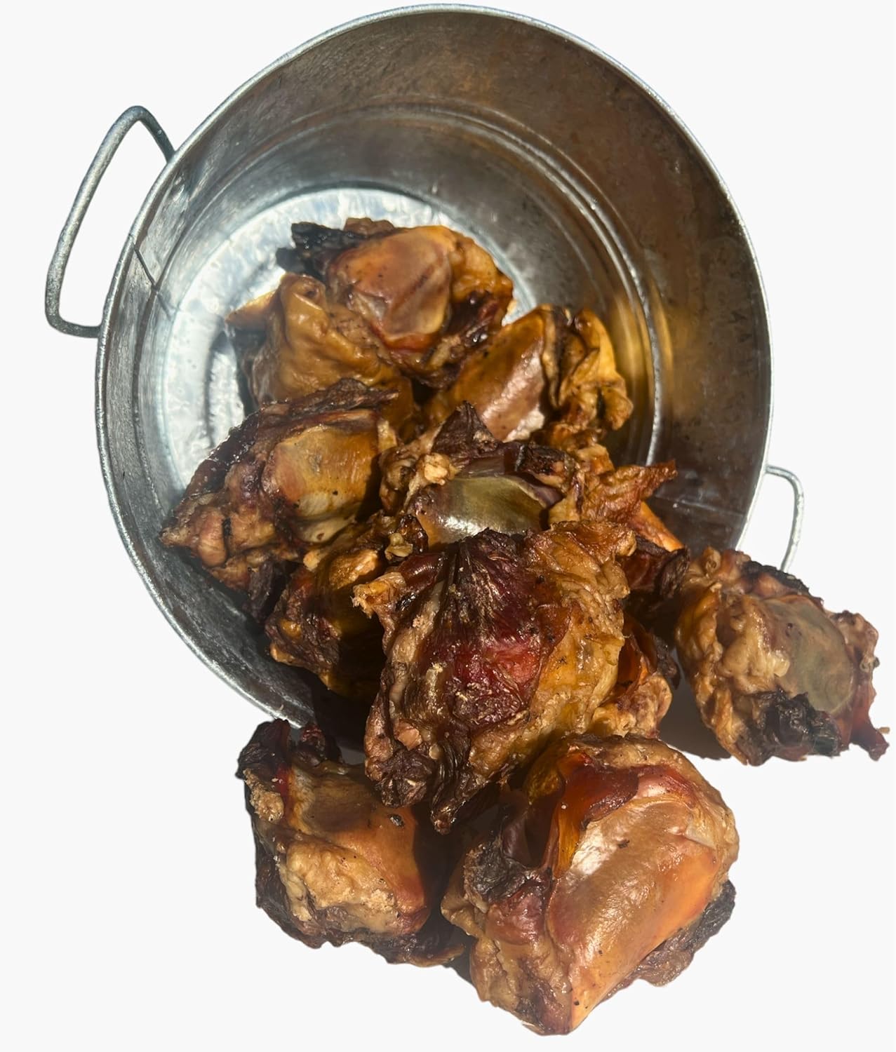 JACK'S PREMIUM Knee Cap Dog Bone - Made in USA All Natural Beef Chew - Long Lasting Meaty Bones for Large Dogs