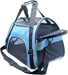 ZaneSun Transporteur de chats,transporteur d'animaux de compagnie à mobilité réduite pour les chats,sacs de chiot confort Portable pliable pour animaux de compagnie Airline Approuvé (petite rose)