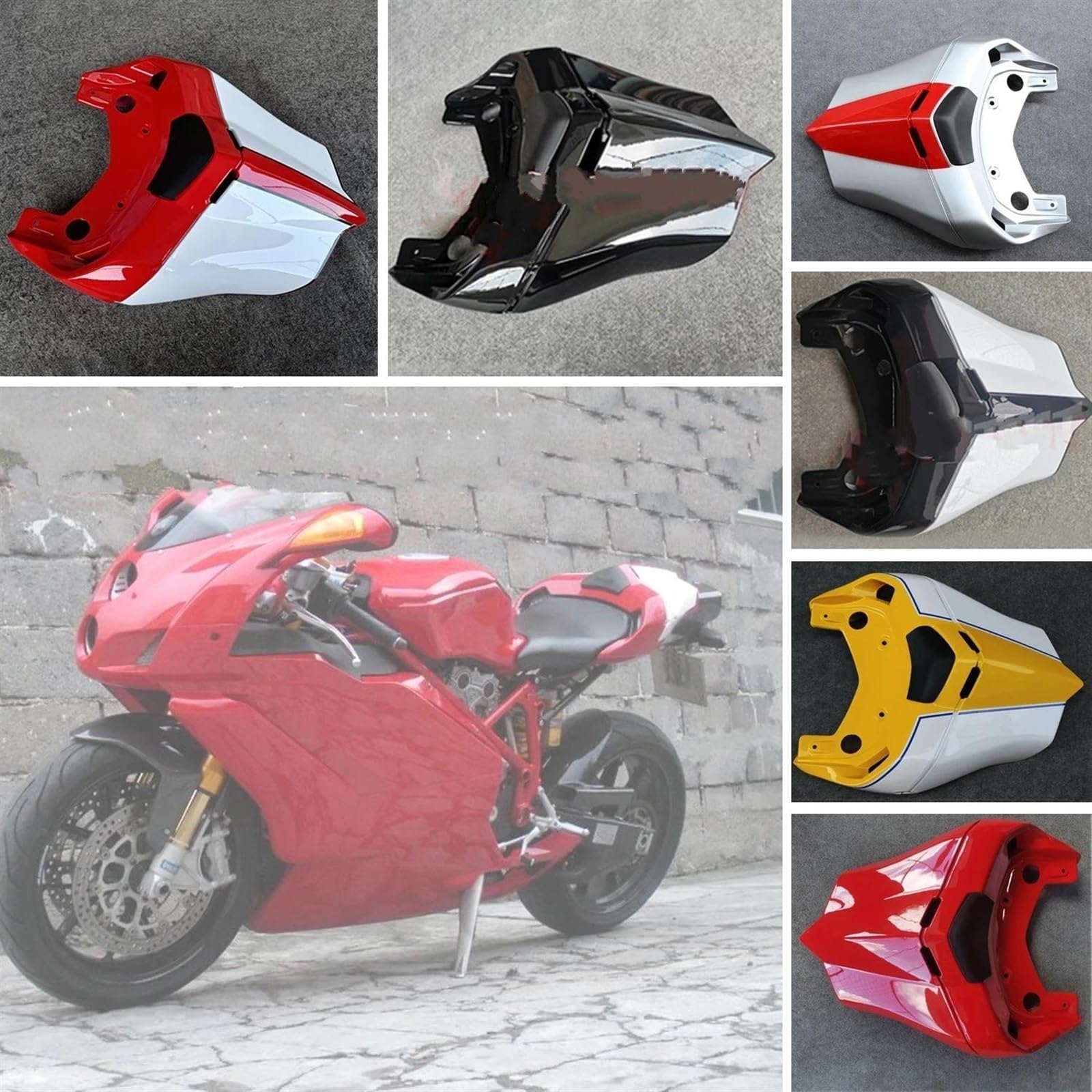 Sitzbezug Motorradzubehör Rücksitzbezug Heckhöcker-Heckverkleidung Verkleidungszubehör Für Ducati 749 999 RS 2003-2006
