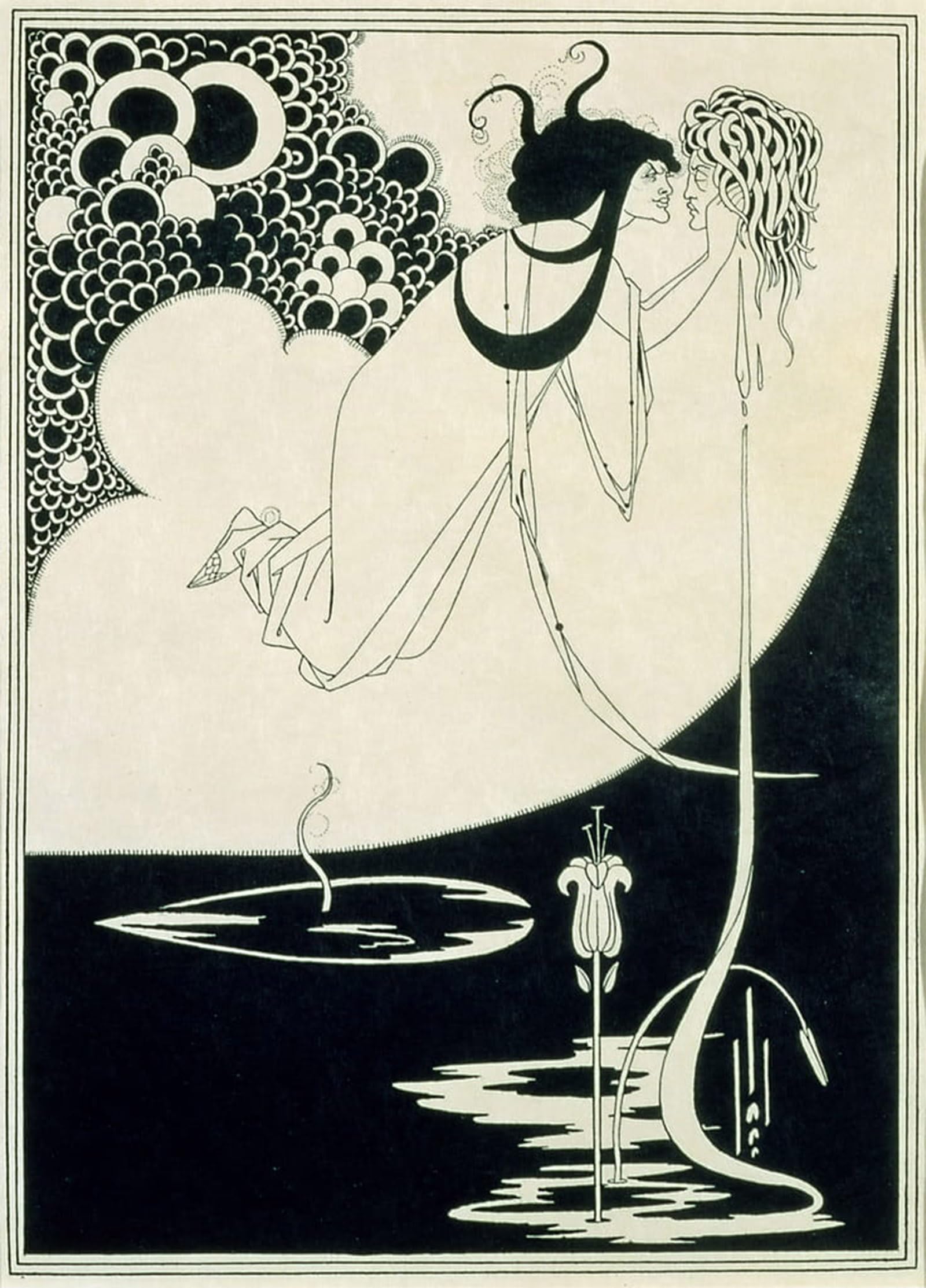 POSTERIIk Famous Animal Posters Vintage Picture the Climax Illustration by Aubrey Beardsley Modern Wall Decor for Home Decor 60x90cm