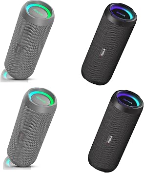 RIENOK 4 Pack Portable Bluetooth Speaker 30W Dual Pairing True Wireless Stereo HD Sound IPX7 Waterproof Outdoor Sport Shower Wireless Speaker Bluetooth 5.3 for Home Party
