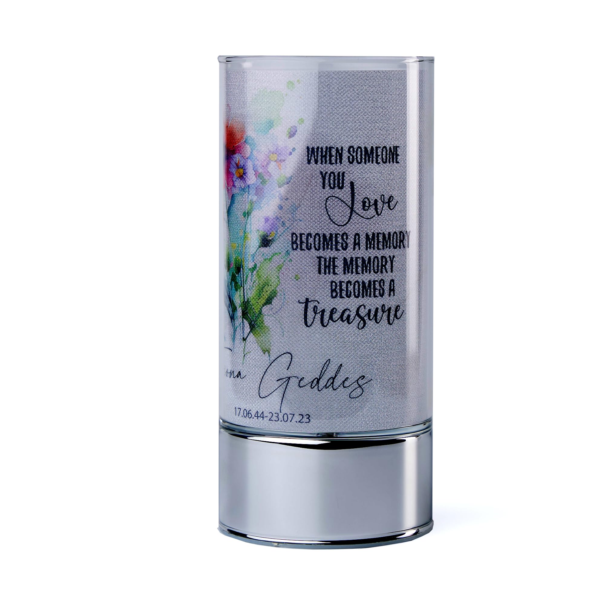 ukgiftstoreonline Personalised Memorial Remembrance Light Treasured Love