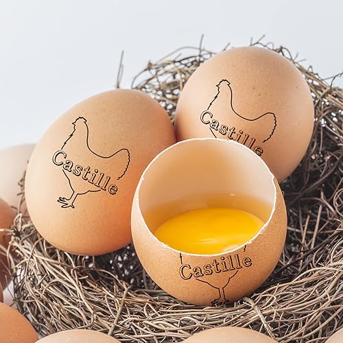 Miniatura 2 de Sello de huevo personalizado, sello de huevo de pollo personalizado, sello de cartón de huevo, sello de nombre de gallinero, Homesteading, idea de