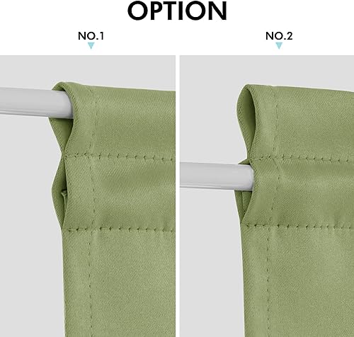 Miniatura 28 de Deconovo Cortina opaca de Navidad para puertas de vidrio y luces laterales, panel de privacidad con aislamiento térmico con doble bolsillo para