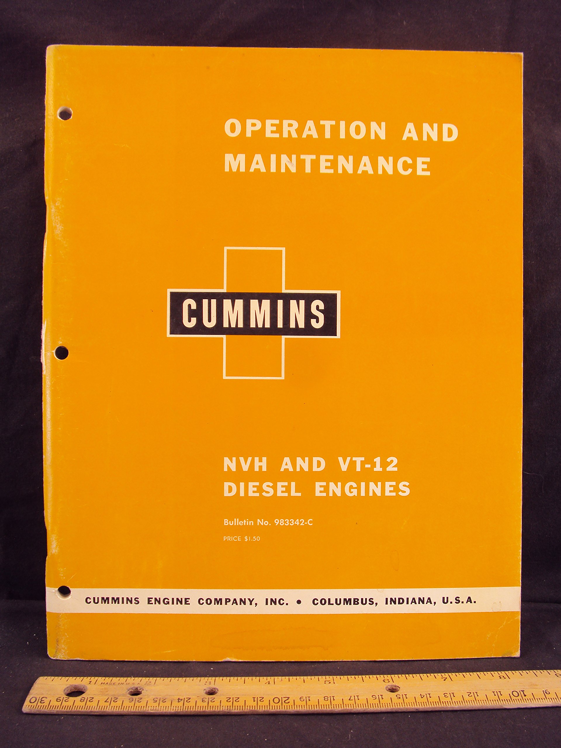 Cummins Diesel Engine NVH VT-12 Operation Maintenance Manual