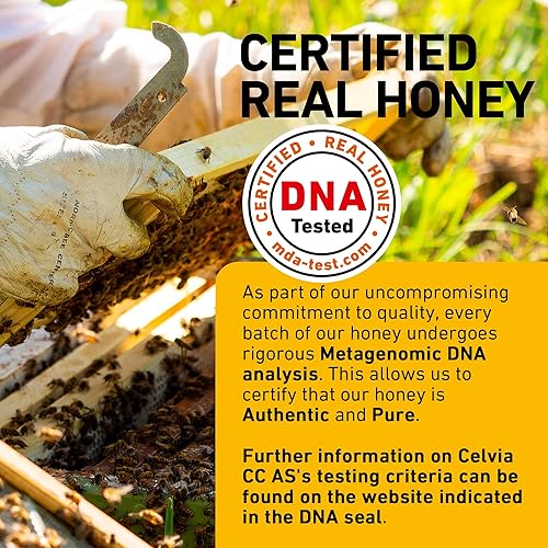 Miniatura 2 de Nordic - Sobres de una sola porción de miel cruda – Paquetes de 0.28 onzas, caja de 60 unidades, miel silvestre natural 100% pura por Nordmel