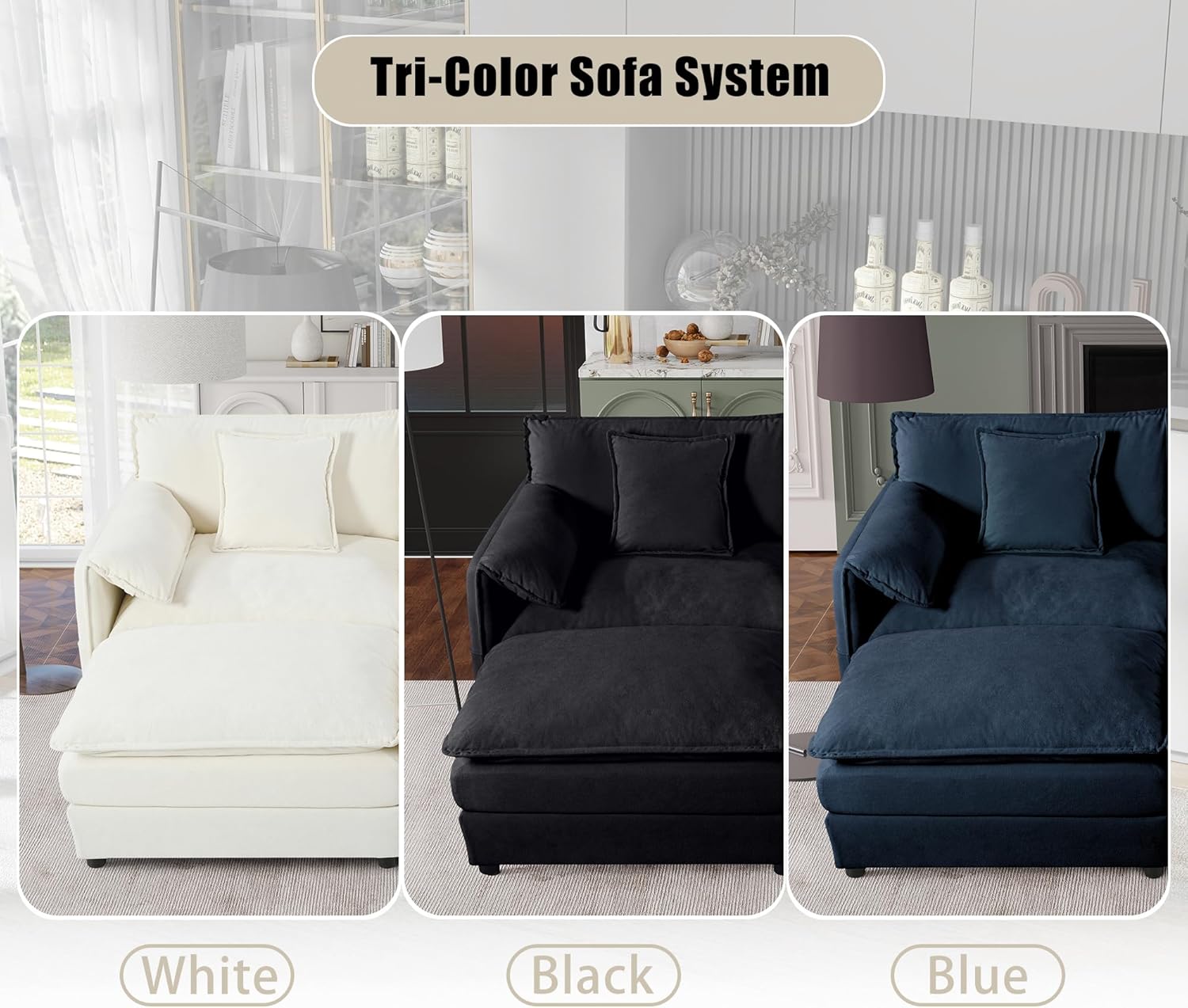 41.73" Oversized Sofa Chair, Chenille Upholstered Armchair with 1 Toss Pillow, Deep Seat Reading Sofa for Bedroom Apartment, Single Lounge Accent Chair for Living Room, Office (Beige)