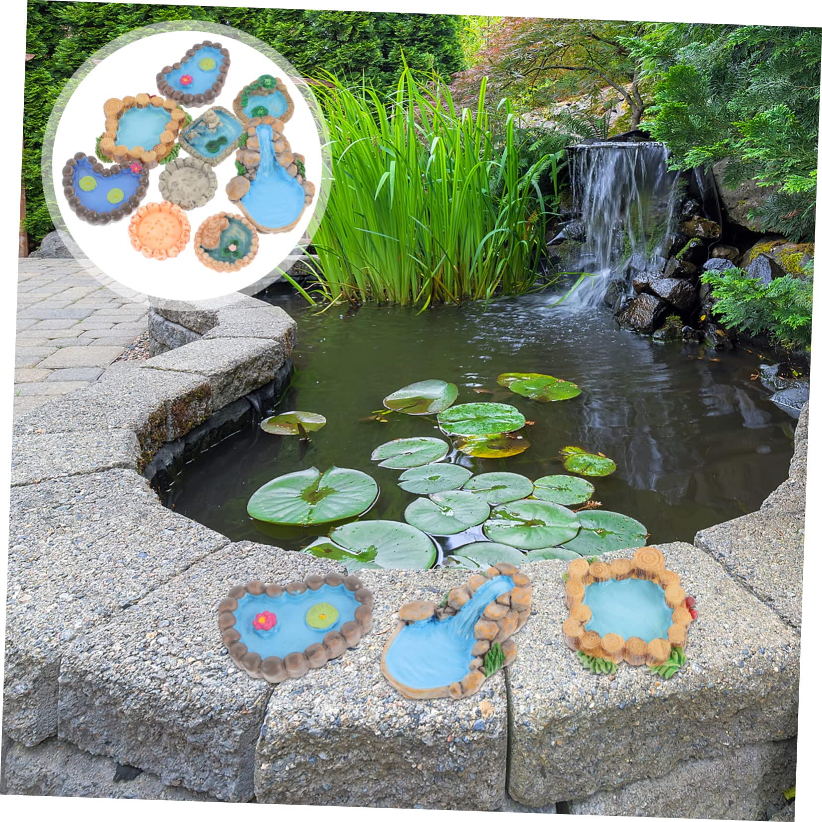 Amazon｜BESPORTBLE 9個 池の池の装飾品 アクセサリー シーン