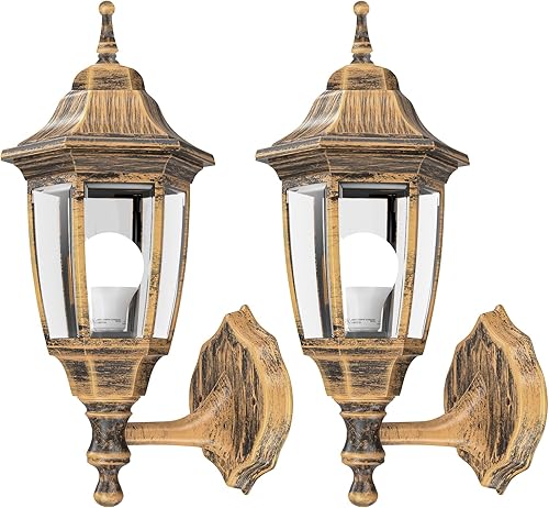 EMART Luz de porche frontal para exteriores, anticorrosión exterior, aluminio impermeable y pantallas de vidrio, lámpara moderna para exteriores,