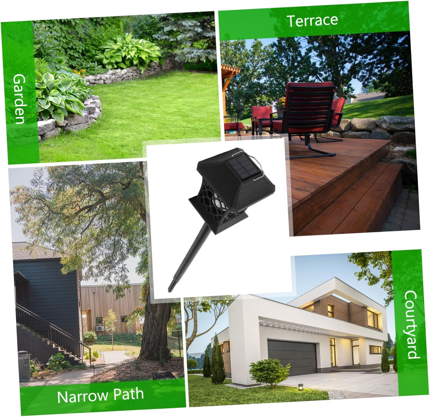 VICASKY 2pcs Solar Ground Lamps Led Outdoor Garden Decor Fairy Lamp Ground Plug Lights for Camping Pathway Patio