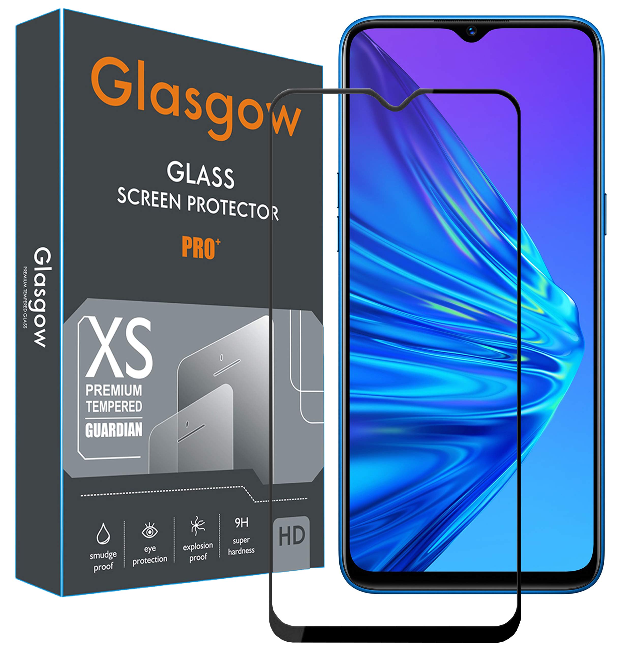 Glasgow Full Protection Tempered Glass for IQOO Z6 Lite 5G Top Notch Edge to Edge Full Screen Coverage [Anti-Scratch] [Gorilla] [Free Cleaning Kit Included] - Black (B0BGBBPRZN) Amazon Price History, Amazon Price Tracker