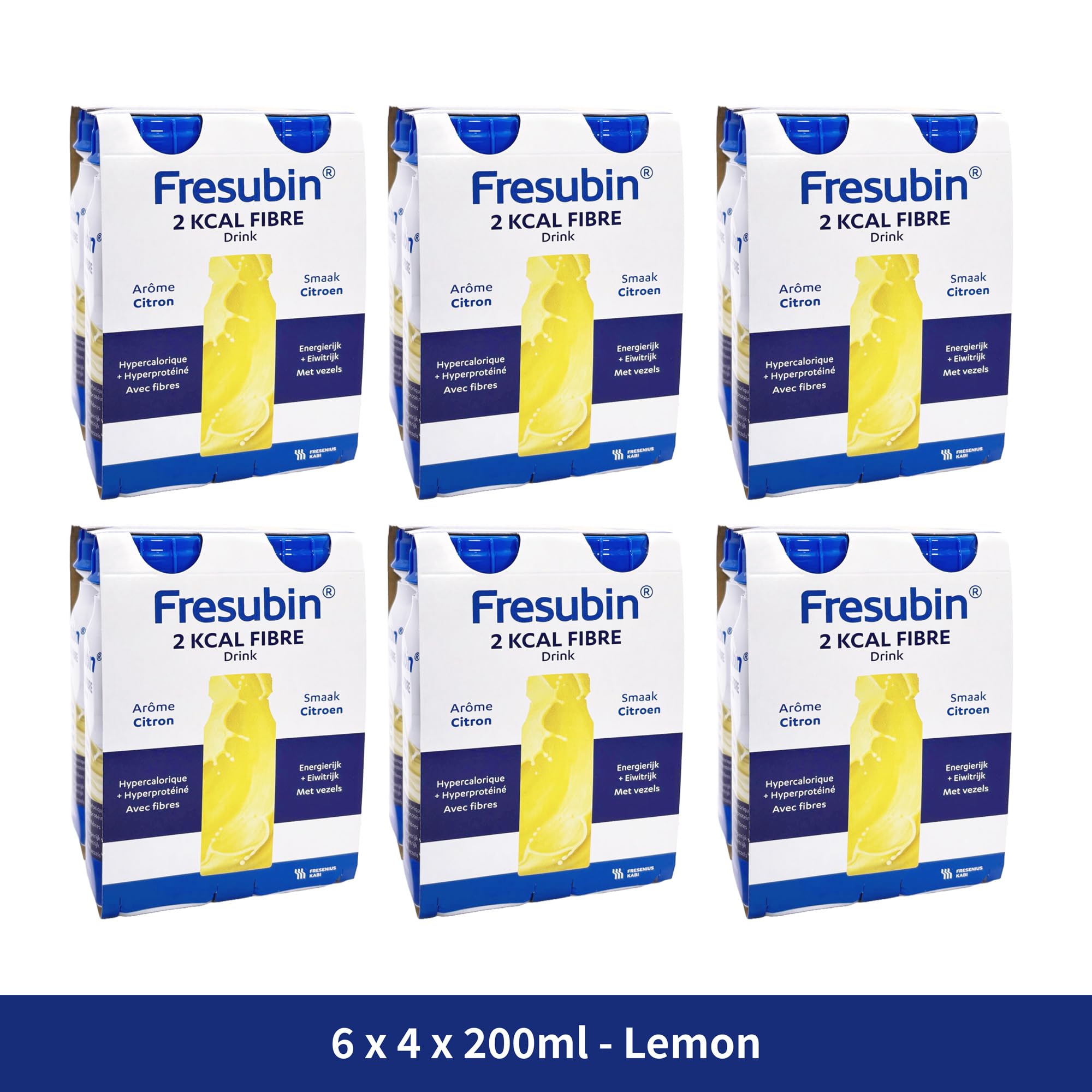 Fresubin 2 KCAL Drink - Hochkalorische Trinknahrung von Fresenius Kabi in 6 Geschmacksrichtungen, 400 kcal pro Flasche (200 ml (4er oder 24er Pack)) (200 ml (24er Pack), Lemon)