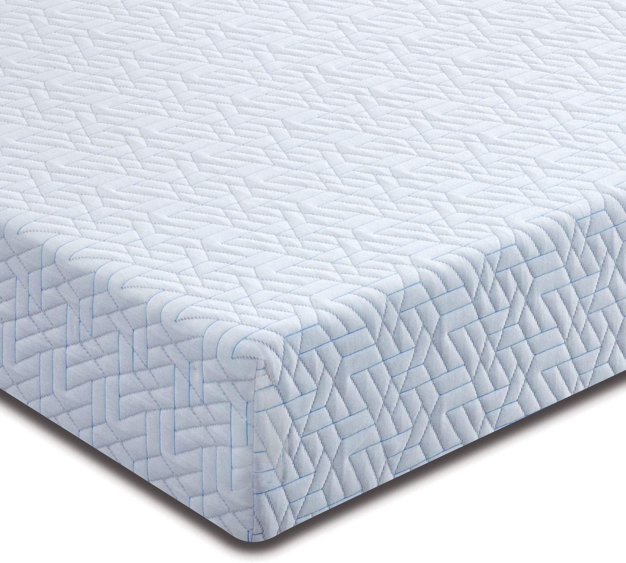 7 Zone Memory Foam Mattress, Medium-Firm, Reactive Fresh Cover, Made in The UK, 10 Year Guarantee, King Size 150 x 200