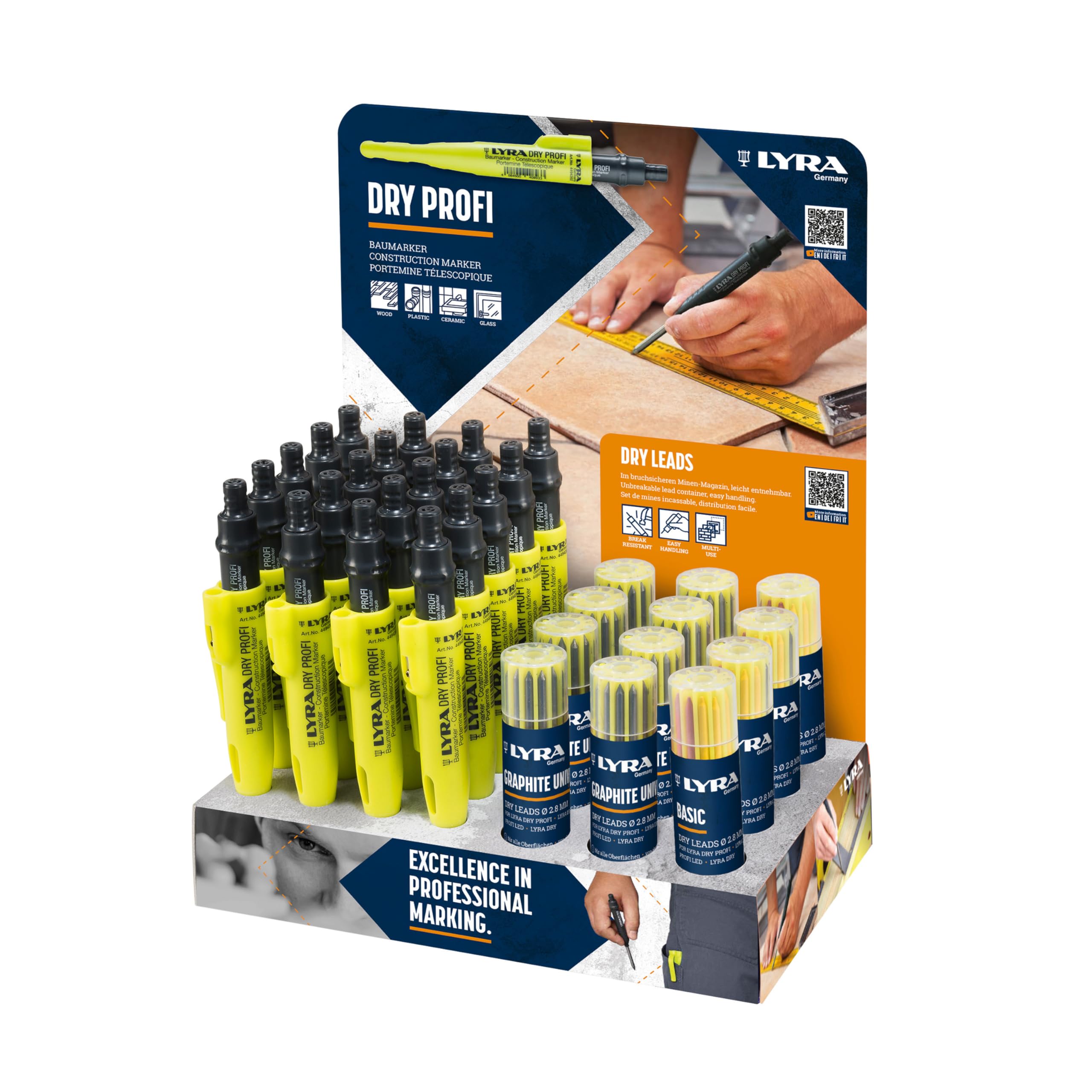 LYRA Dry Profi - Rotulador para árboles y minas de repuesto