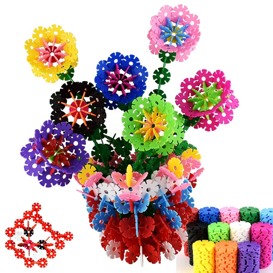 600 Rainbow Building Discs | Educational Brain Building Toy