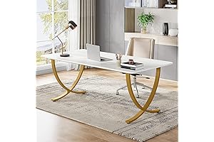 Tribesigns: Enhancing Workspace Efficiency with the White Marble Computer Desk