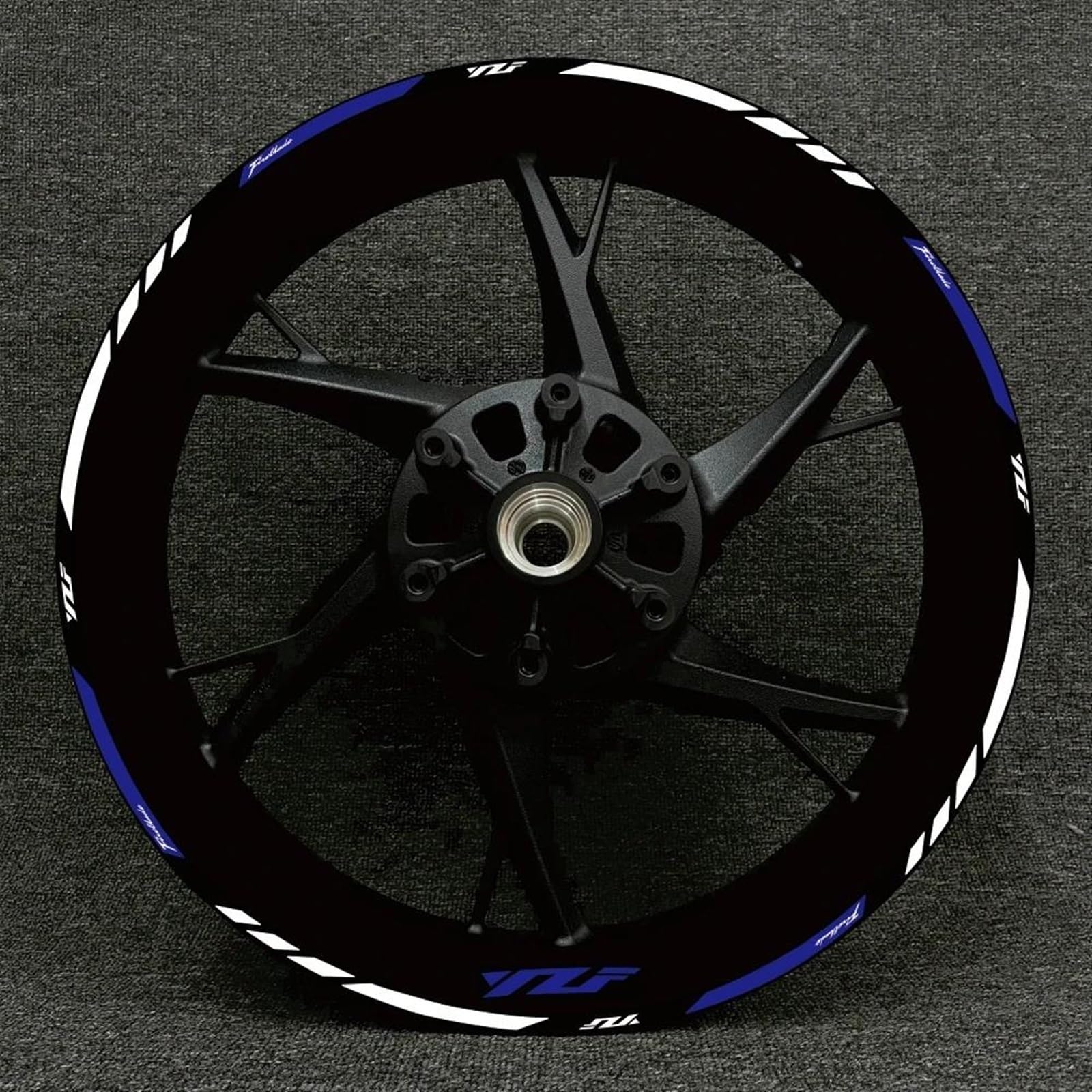 Stickers Motorcycle Accessories Wheel Stickers Reflective Rim Motorbike Waterproof Decals for Yamaha MT-09 MT09 MT07 MT10(Style 18)