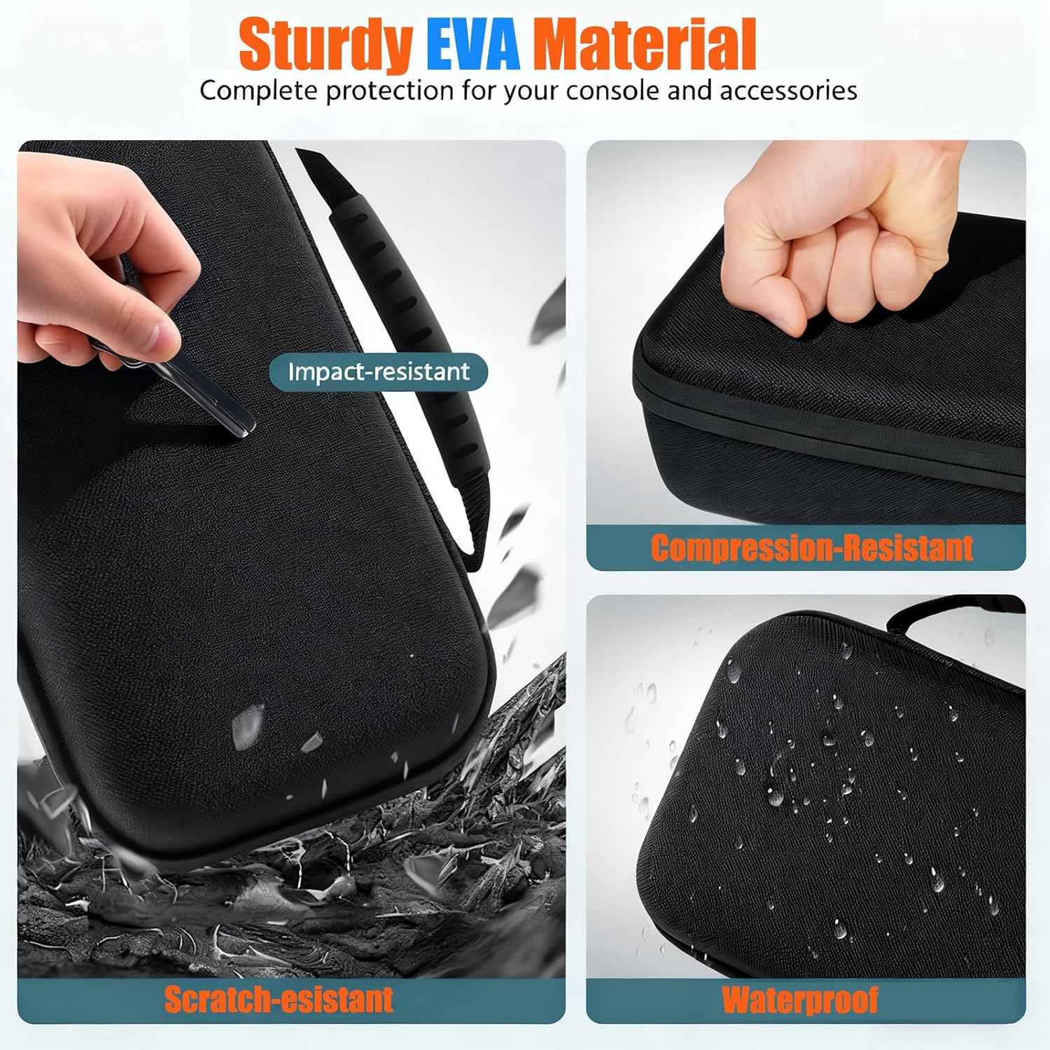 Travel Sunglasses Organizer Case 8 Slots, Portable Multiple Glasses Storage Case Hard Shell with Adjustable Dividers for Women Men Gift - Image 5