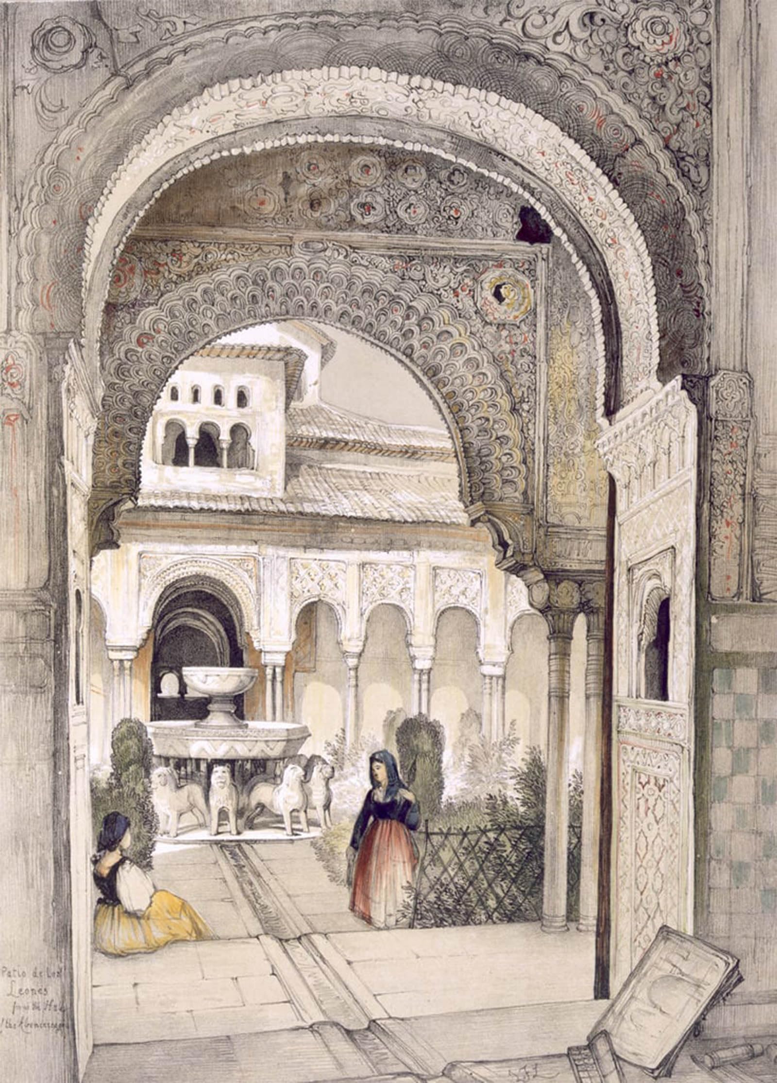 POSTERIIk Famous Print Pop Art Wall Art Graffiti the Fountain of the Animal by John Frederick Lewis Art Prints for Home Decor 60x90cm