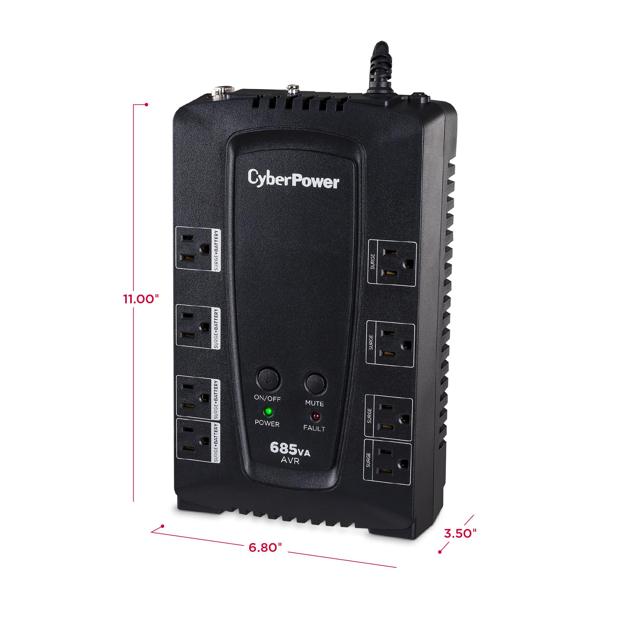 CyberPower CP685AVRG AVR UPS Battery Backup and Surge Protector product thumbnail 7