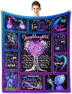 Granddaughter Gifts from Grandma, Gifts for Granddaughter Blanket 60