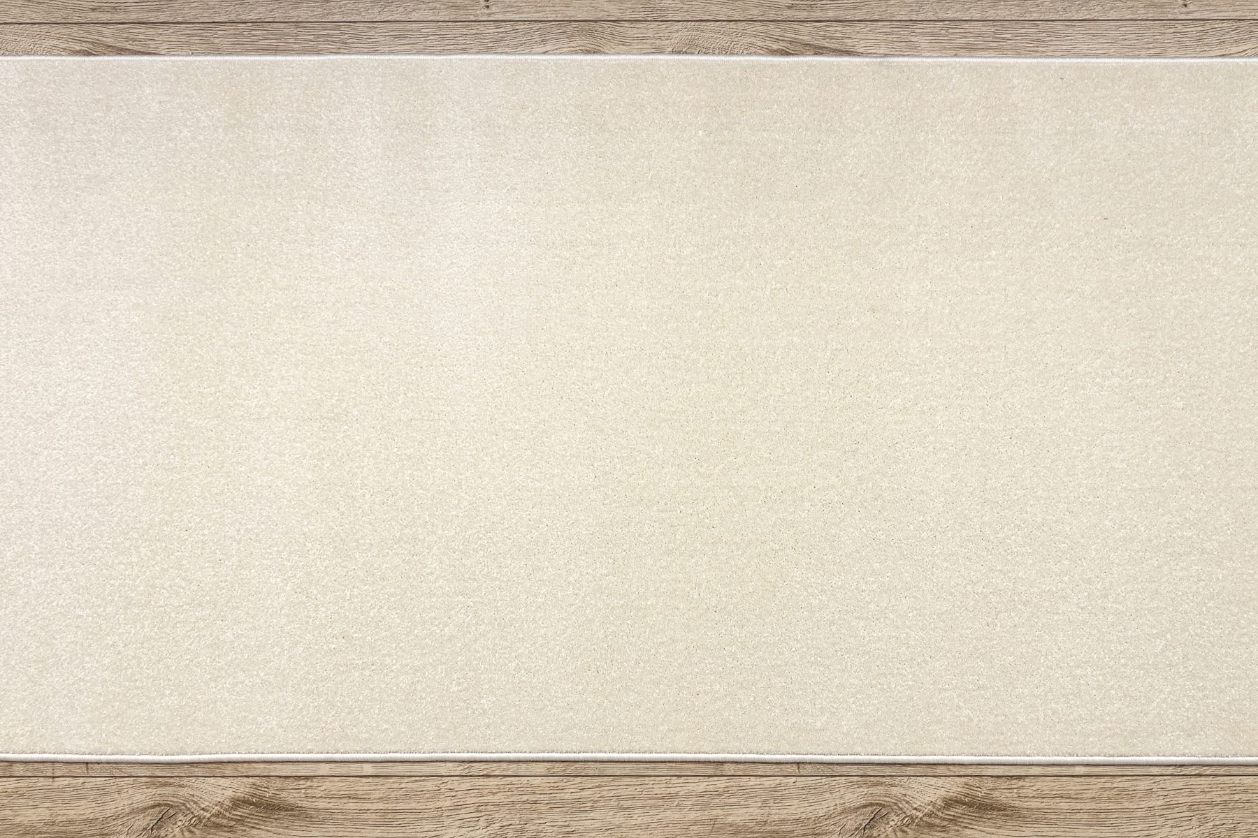 rugsx Tapis Couloir KARMEL Lisse - Tapis de Passage uni pour la Cuisine, Le Salon et Le Couloir - Blanc - 70x140 cm