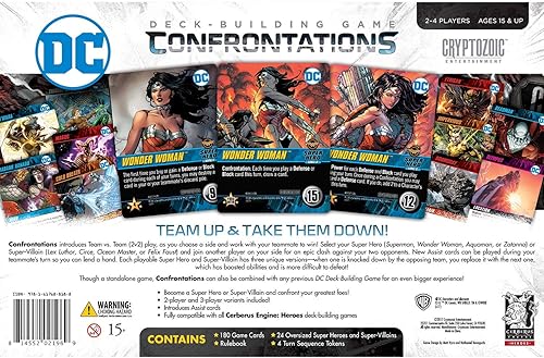 Miniatura 6 de DC Deck-Building Game: Confrontations - Emocionante formato 2v2 - Ocho personajes icónicos de DC para jugar - Independiente, compatible con la serie