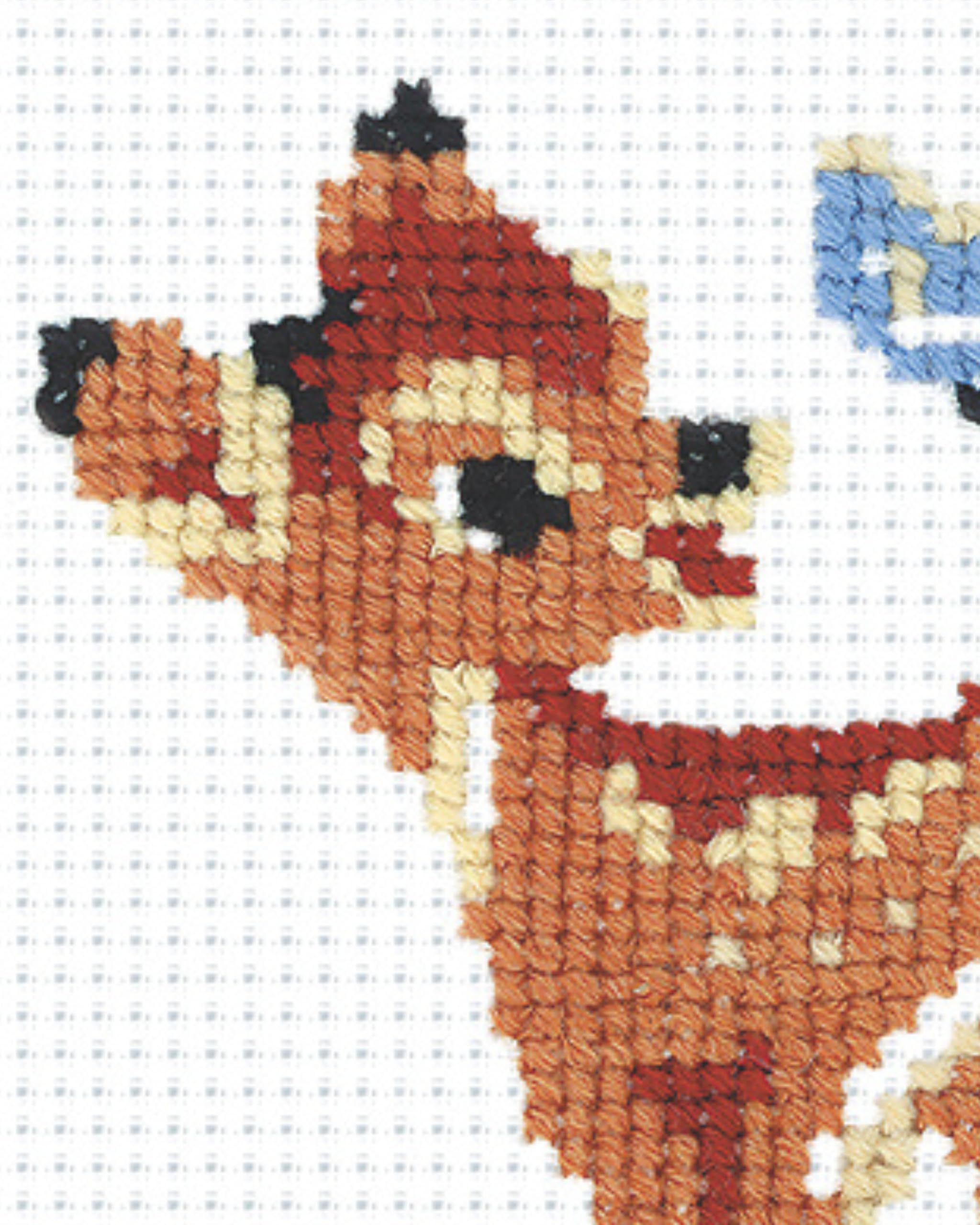 RIOLIS Doe 210 Cross Stitch Kit - 5.12x6.3 Inch Embroidery Set For Beginners & Advanced