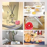 Vista 5 de LET'S RESIN Flower Resin Molds, Rose Candle Making Molds Including 6 PCS Flower Silicone Resina Moldes, Silicone Molds for Epoxy Resin Craft,Candle