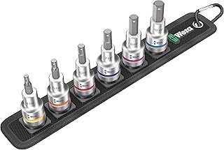 Wera 05003996001 Belt C 2 Zyklop in-Hex-Plus bit Socket Set with Holding Function, 1/2