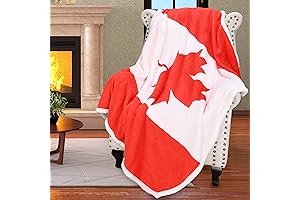 Catalonia Sherpa Fleece Blanket - Perfect Canadian Gift