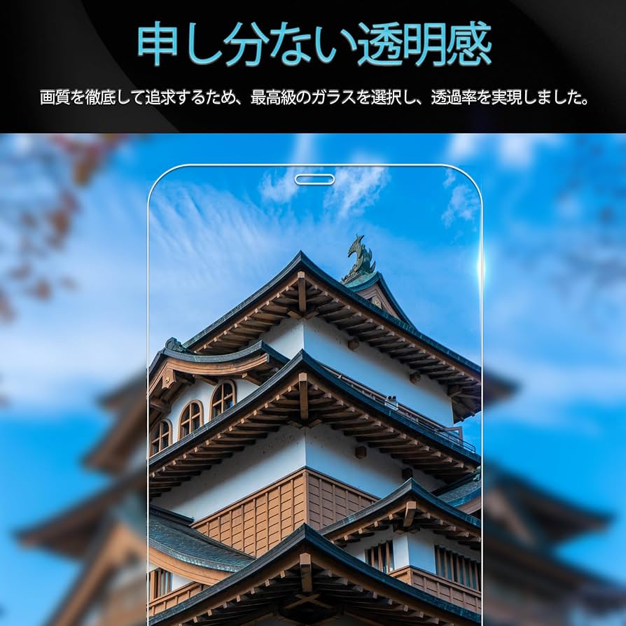 Amazon.co.jp: 【2枚セット】ガイド枠付き KPNS 日本素材製 強化