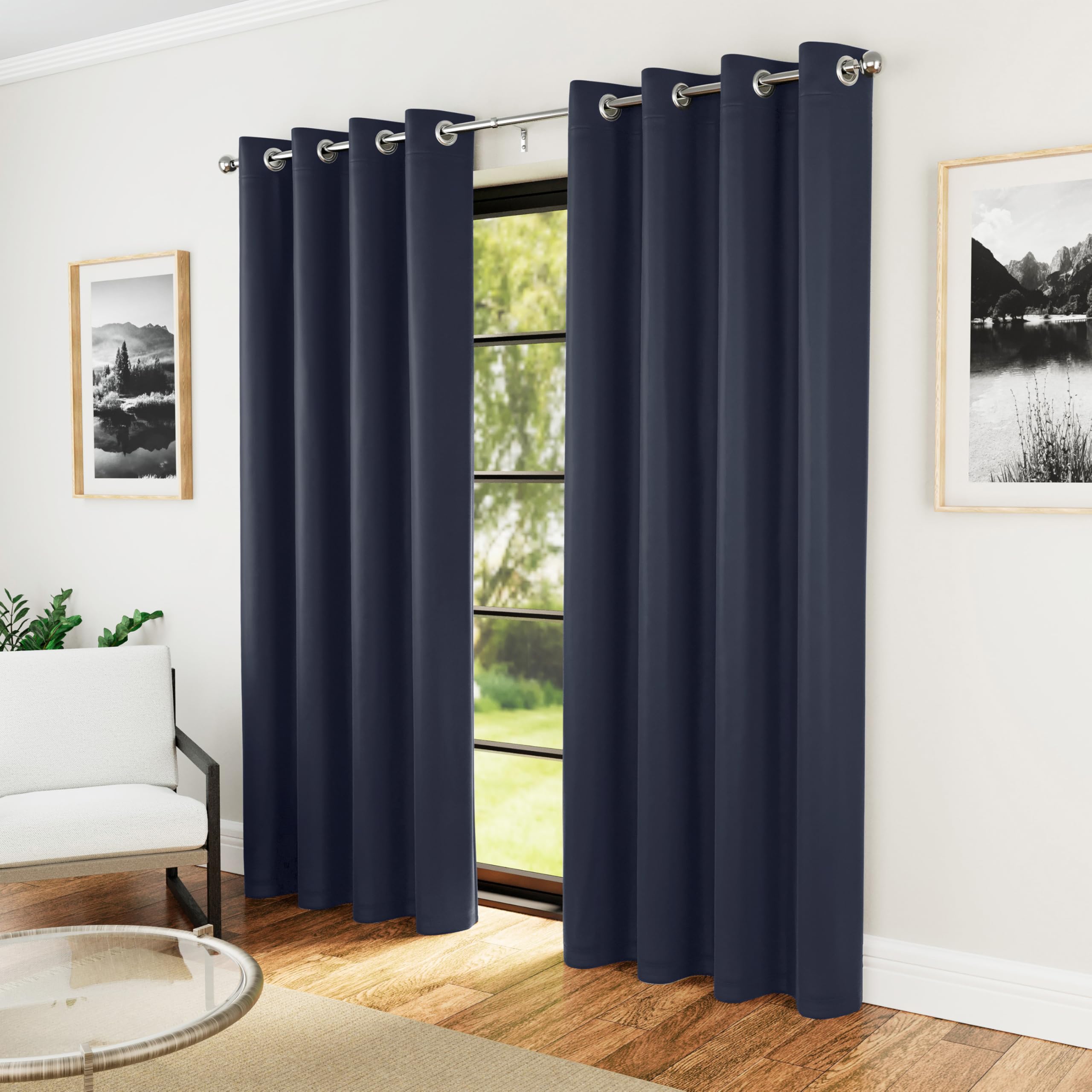 The Very Collection Woven Blackout Eyelet Curtains