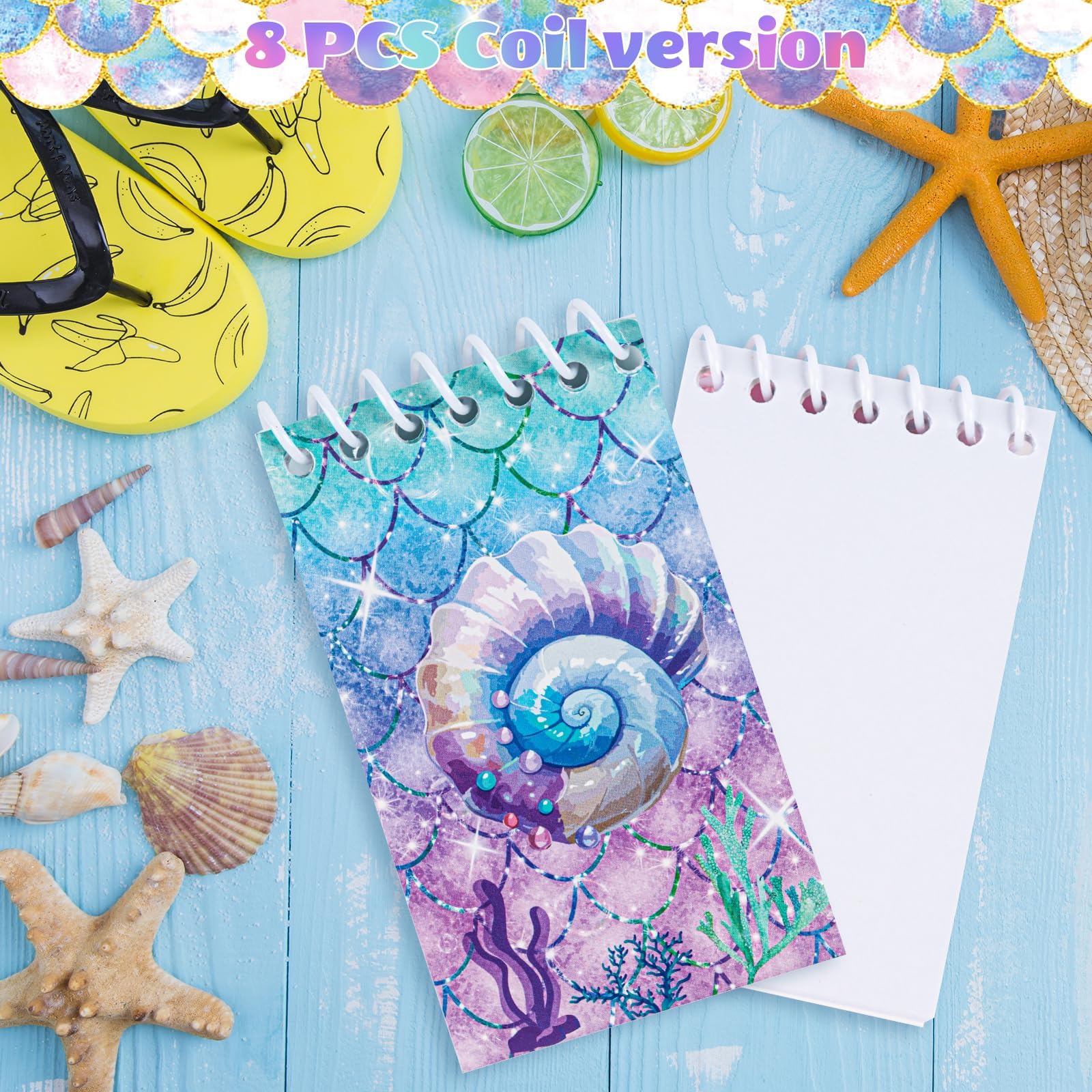 78 pezzi regalo per feste a forma di sirena, festa a forma di sirena, regalo di compleanno per bambini, con braccialetti, penna neutra a spirale