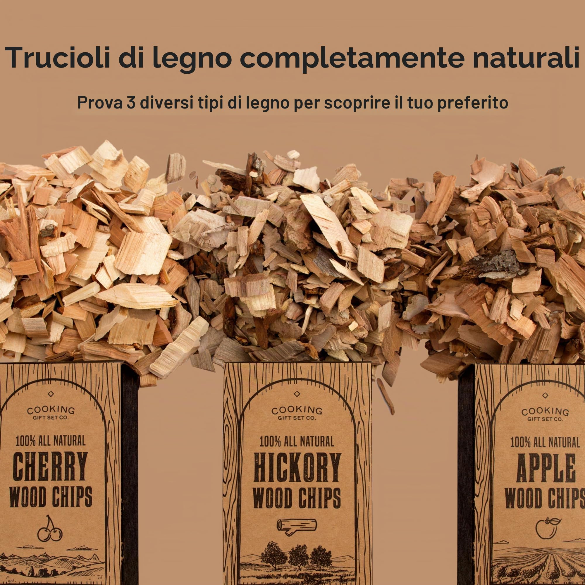 Cooking Gift Set Co. | Set barbecue a legna per uomo | Regalo per papà, fidanzato e marito | Accessori per barbecue, idee regalo