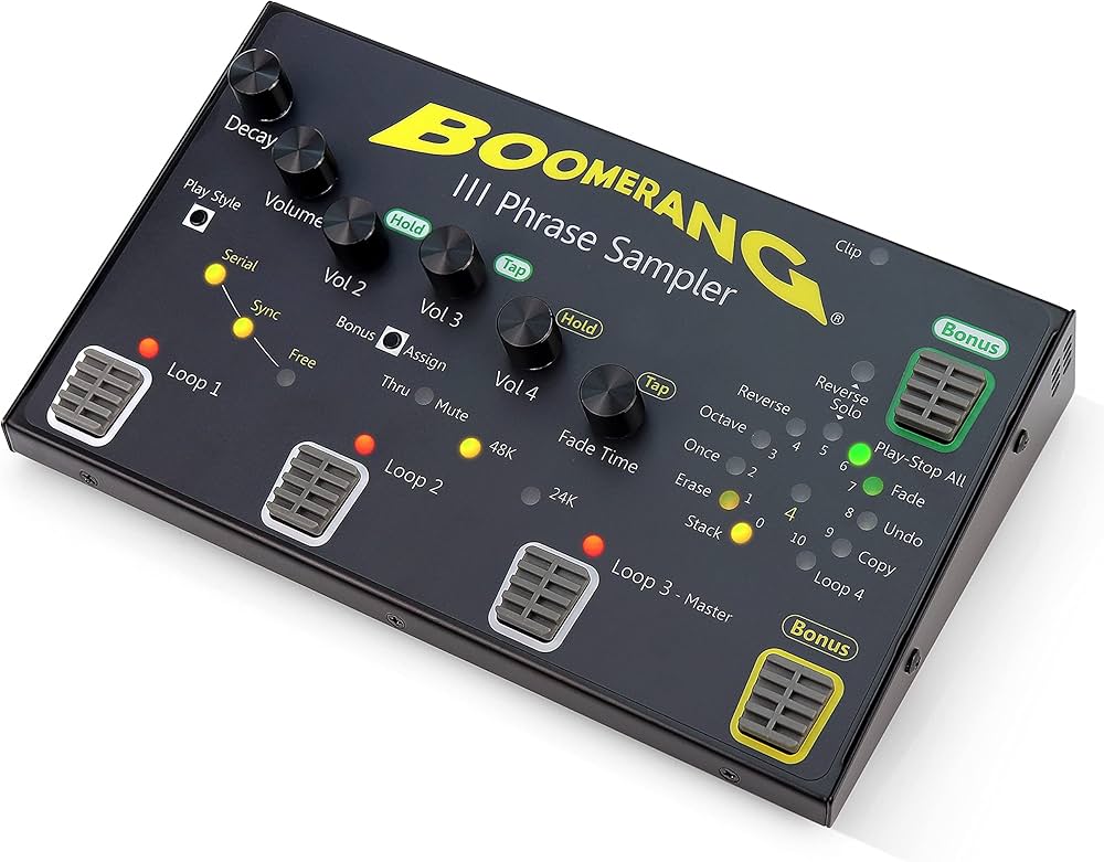 Guitar Looper Pedal BOOMERANG III - Run 4 Separate Loops - Multi Guitar Looper Pedal BOOMERANG III - Run 4 Separate Loops - Multi